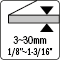 Thickness 3~30MM - 1/8”~1-3/16”