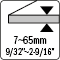 Thickness 7~65MM - 9/32”~2-9/16”