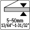 Thickness 5~50MM - 13/64”~1-31/32”