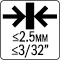 Thickness ≤2.5MM_3-32&quot; - OMF118