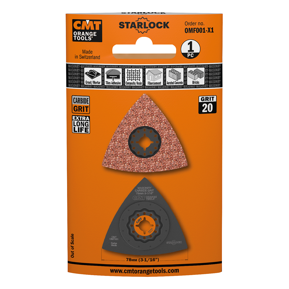 78mm (5-64&quot;) Carbide Grit Delta Rasp