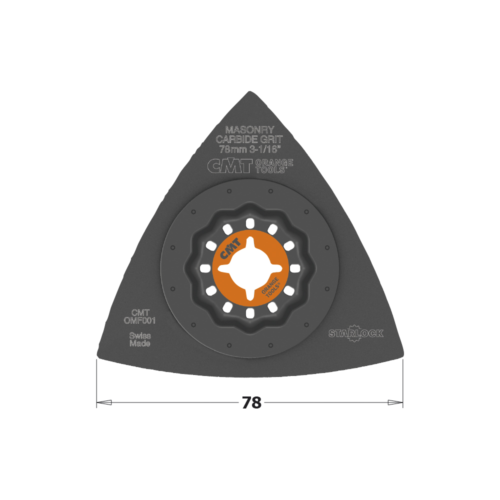 78mm (5-64&quot;) Carbide Grit Delta Rasp