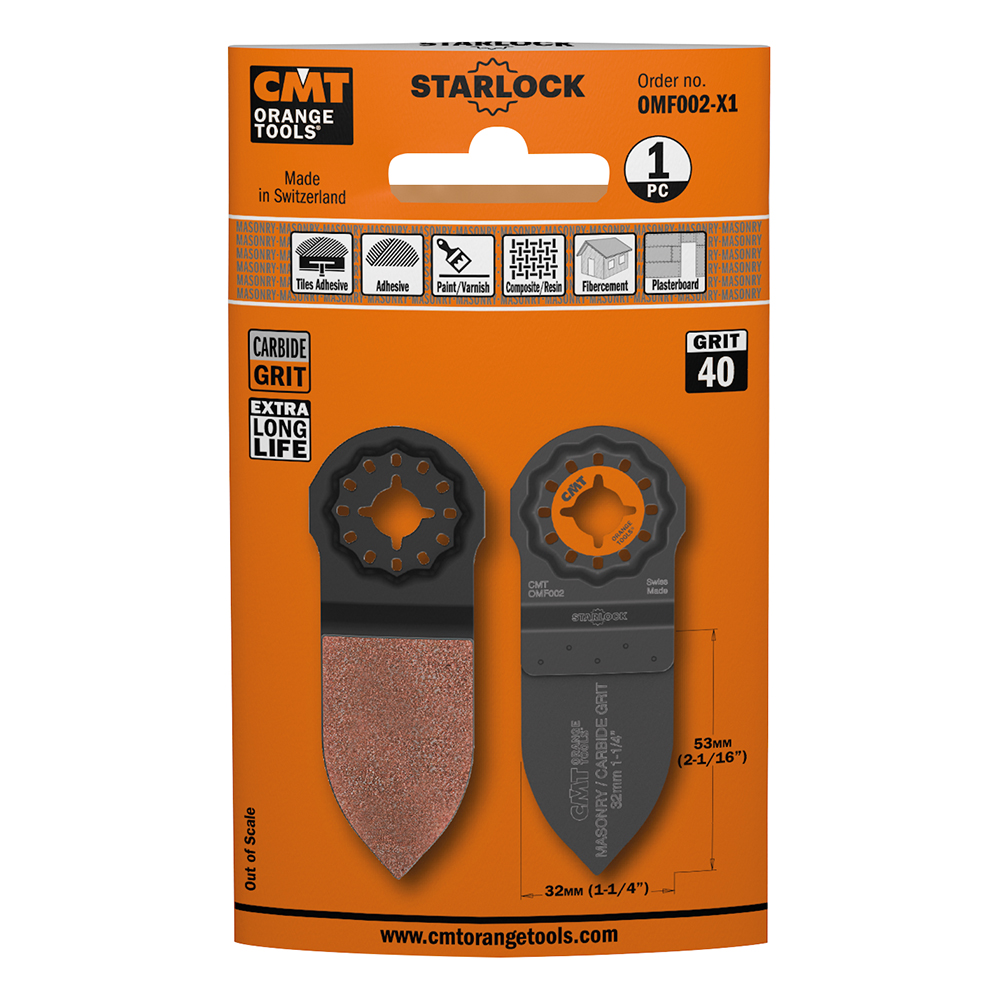 32mm (1-1/4&quot;) Carbide Grit Fingertip Rasp