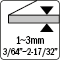 Thickness 1~3MM - 3/64”~2-17/32”