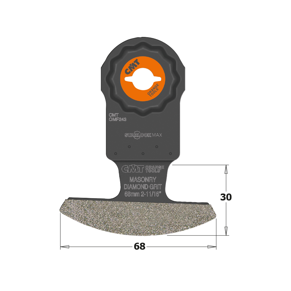 68mm (3/4&quot;) Diamond coated Segmented Saw Blade, Extra-Long Life