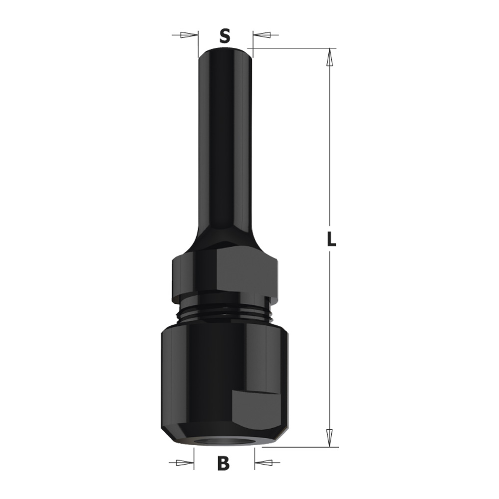 796 - Router chuck extensions with collet