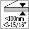 Thickness &lt;100MM - 3-15/16”