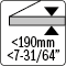 Thickness &lt;190MM - 7-31/64”