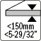 Thickness &lt;150MM - 5-29/32”