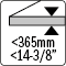 Thickness &lt;365MM - 14-3/8”