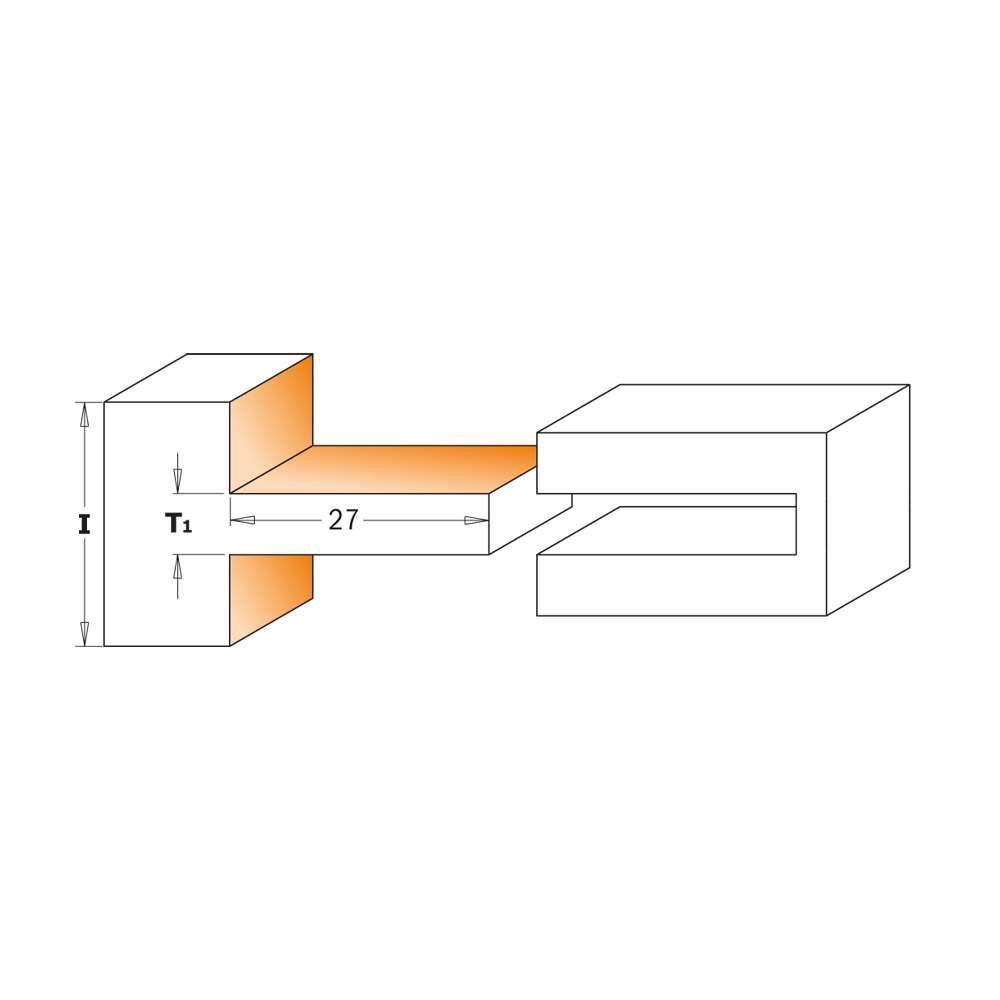 Tenon cutting router bits