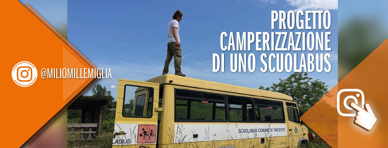 De autobús escolar a casa sobre ruedas: aquí la colaboración entre @MilioMilleMiglia y CMT Orange Tools