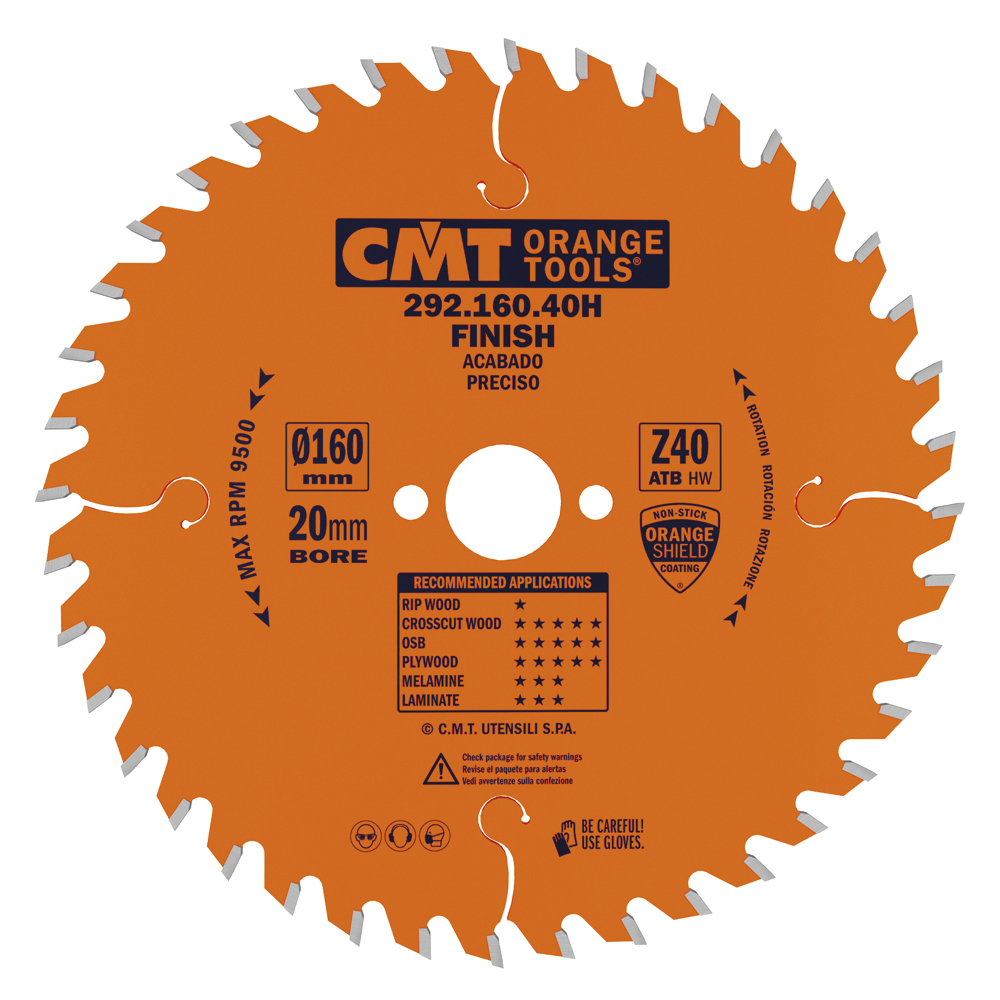 Fine cut-off circular saw blades Finishing