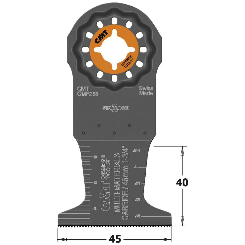 45MM (1-3/4&quot;)CARBIDE FOR MULTI-MATERIAL &amp; METAL