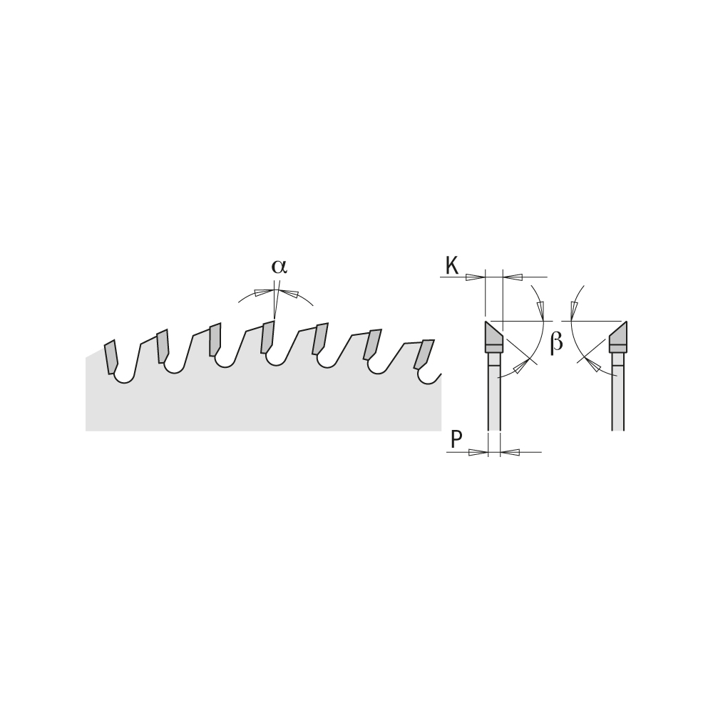 Lames circulaires industrielles pour mélaminés et laminés