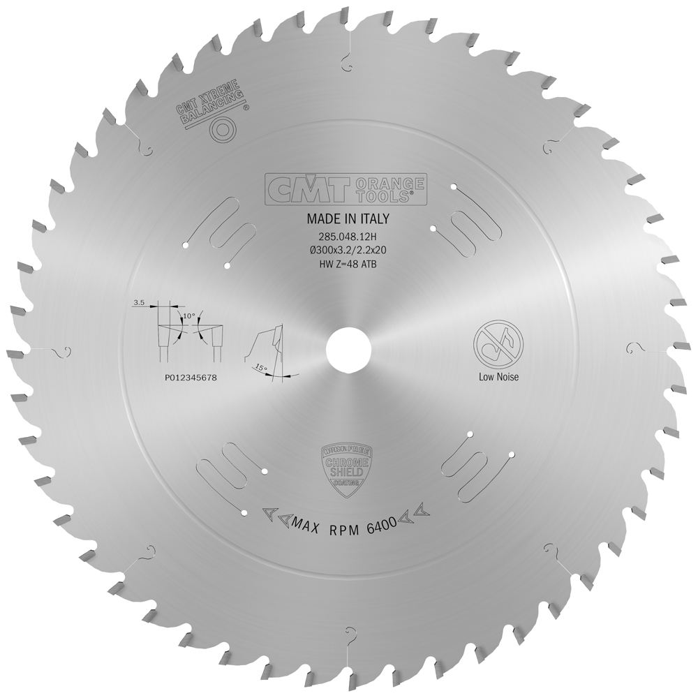 Lame per taglio traverso vena, serie industriale
