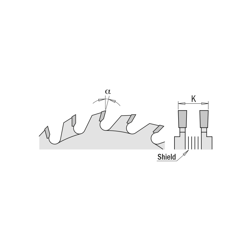 Lame incisore regolabili, serie industriale