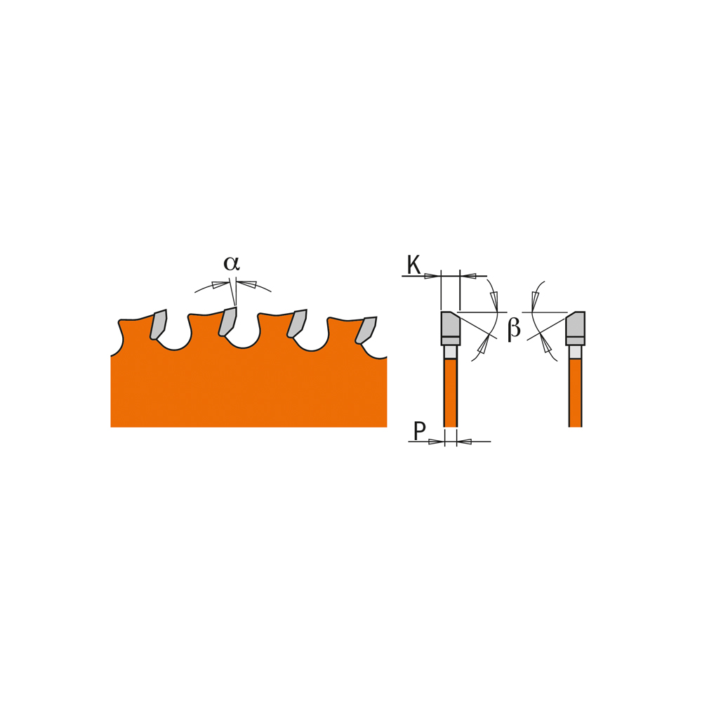 Industrial dry cutter circular saw blades