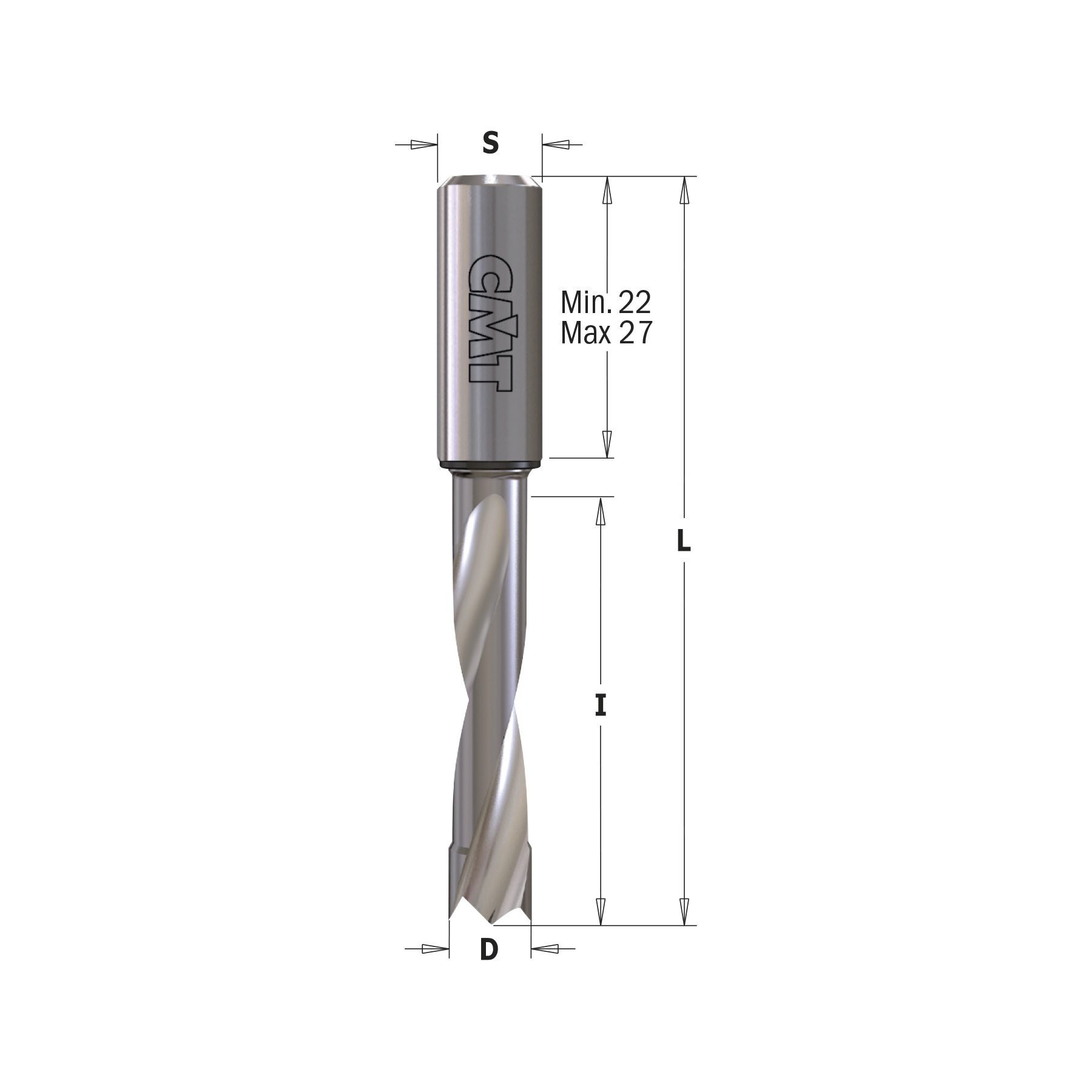 Solid Carbide Dowel Drills - Reduced Grounded Body - LONG LIFE