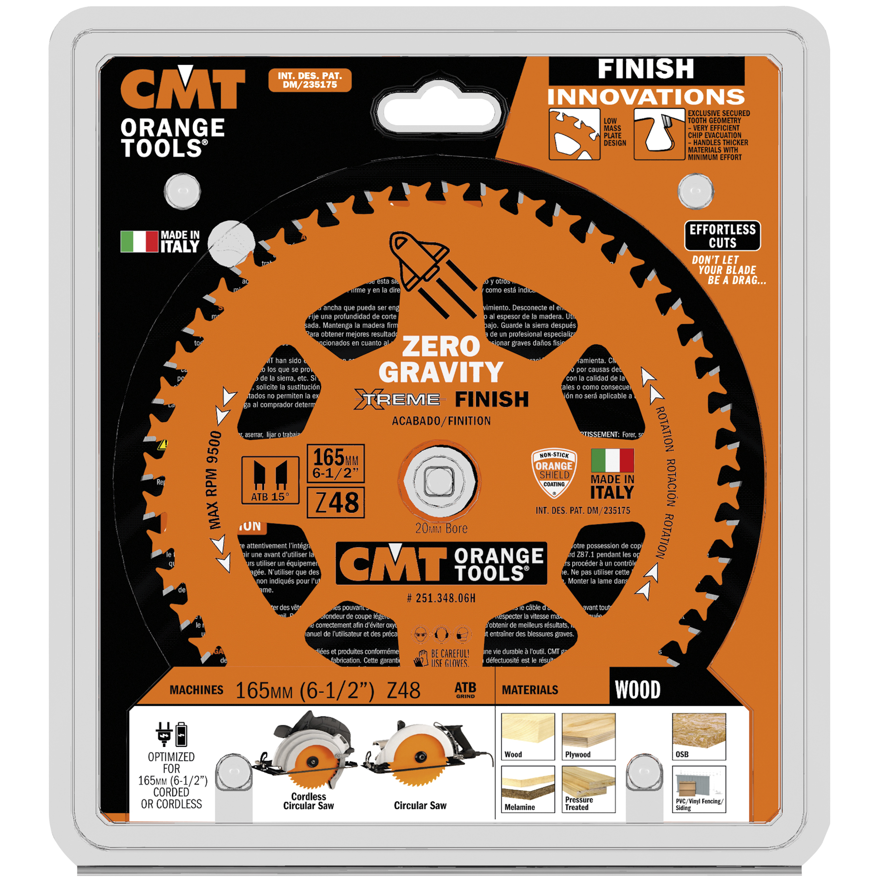 ZERO GRAVITY  Finishing Saw Blade