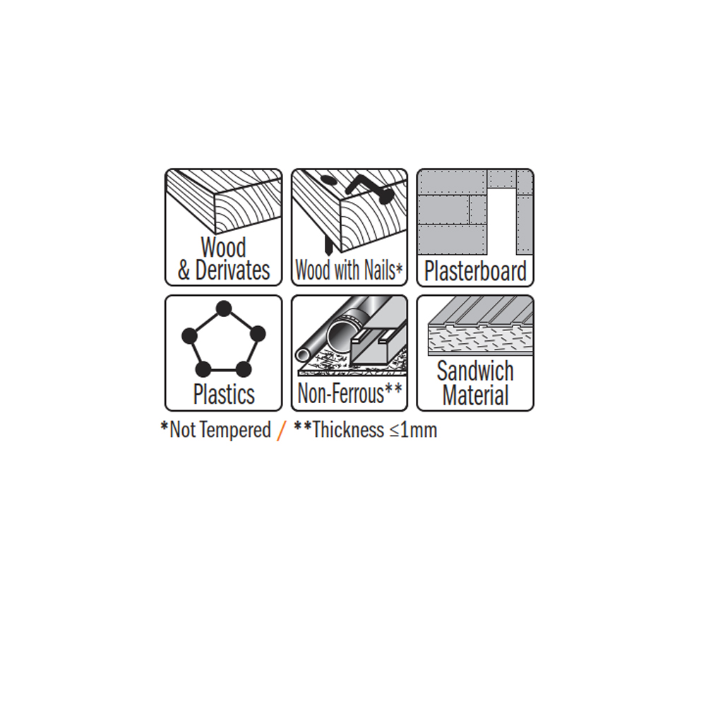 32mm (1-1/4")/80mm Radial Blade for Wood and Metal