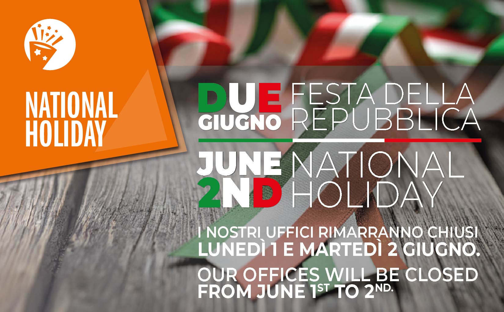 National Holiday, 2026, from June 1st to 2nd