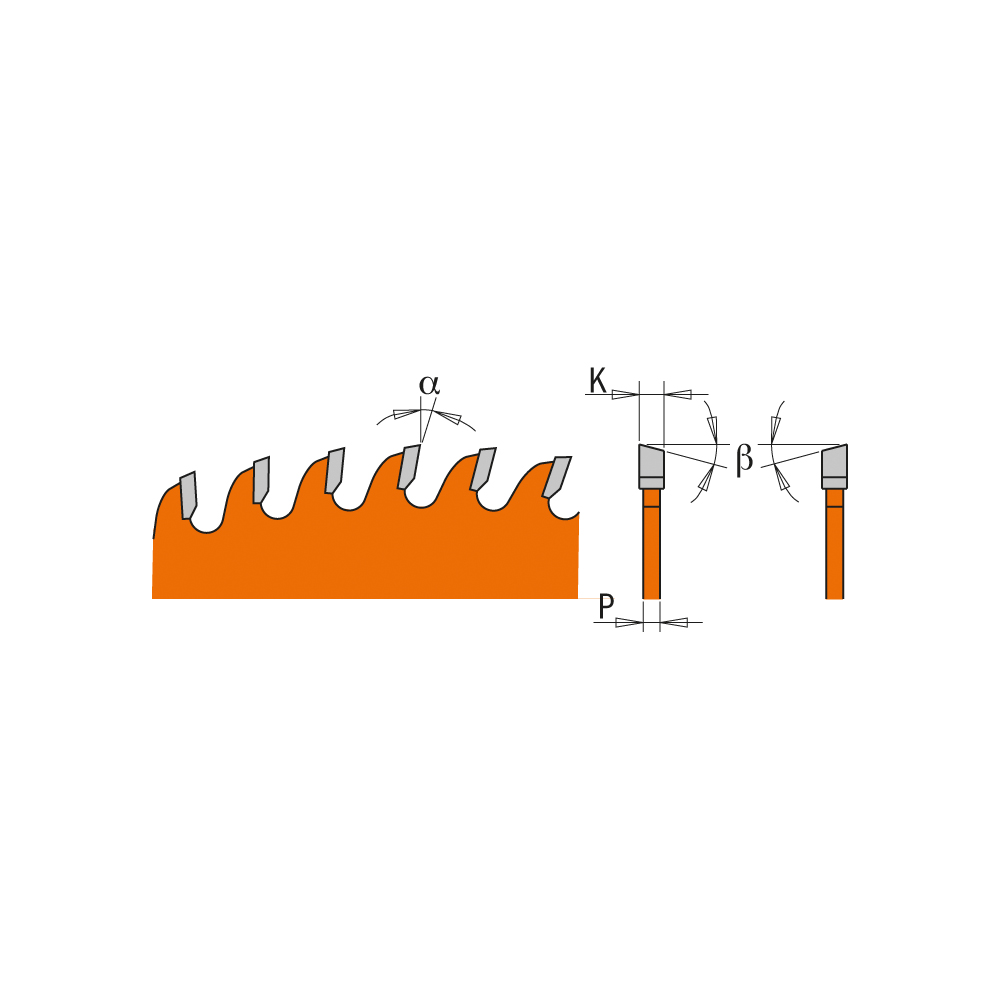 Lames circulaires industrielles pour mélaminés et laminés