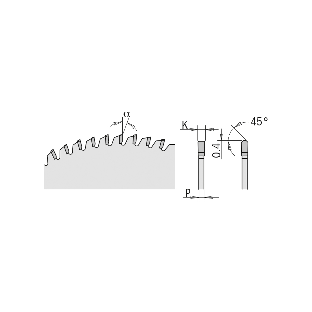 Industrial solid surface circular saw blades