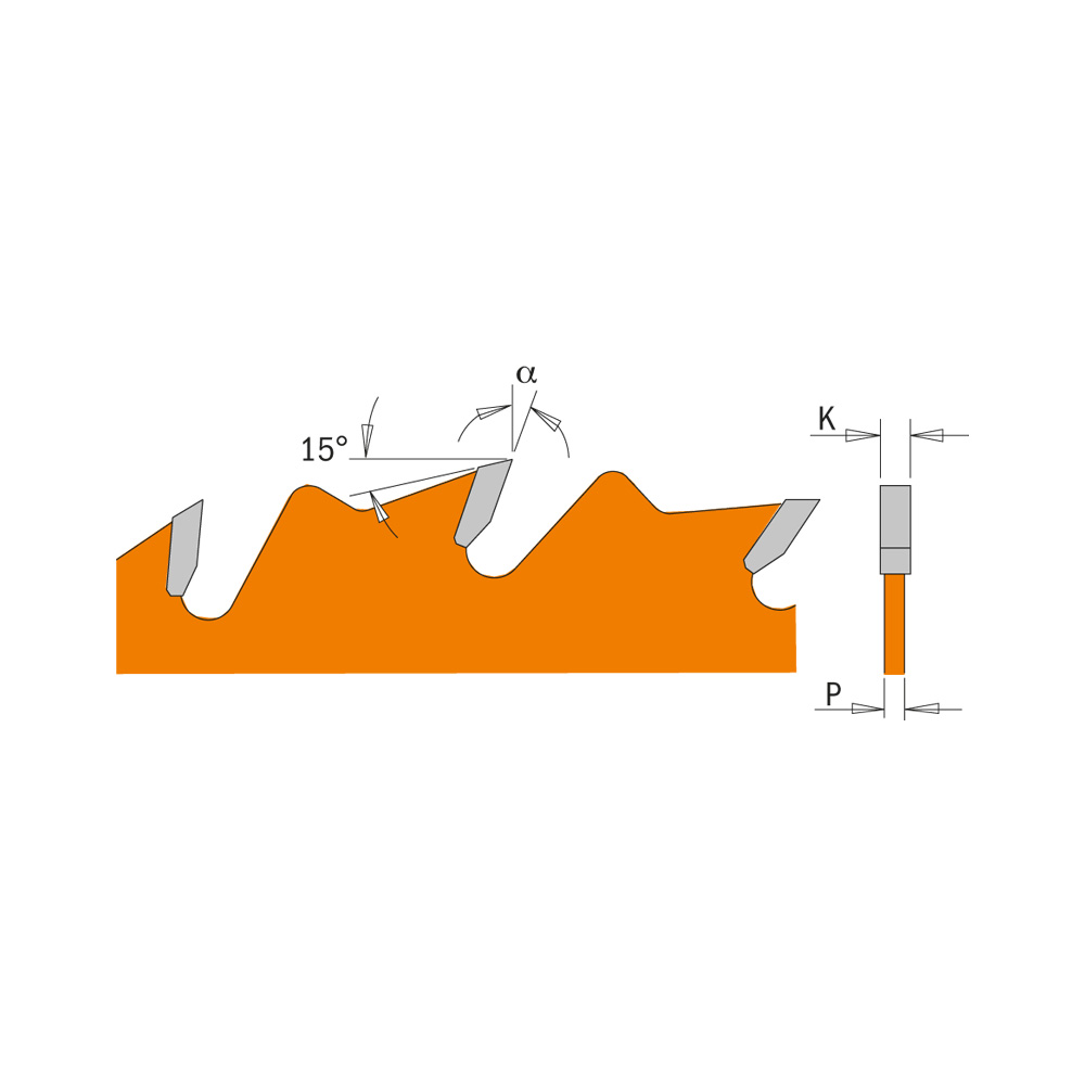 Lames circulaires industrielles pour coupe en longueur