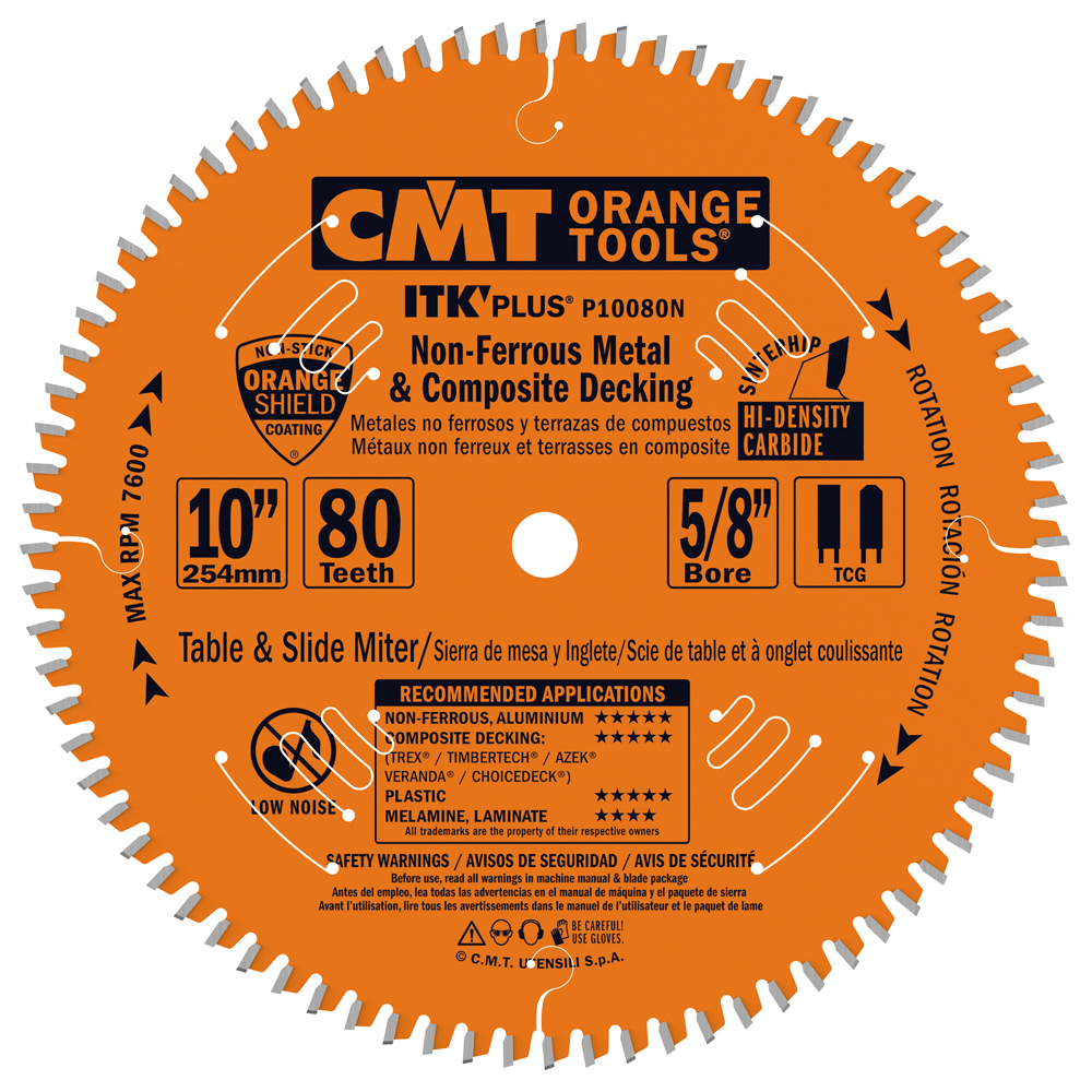ITK PLUS® non-ferrous metal and Composite Decking  saw blades