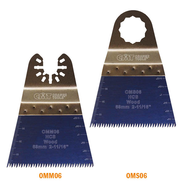 thumbnail image 2 of CMT OMM06-x5 Multitool Saw Blade (Japanese Toothing) For Wood 68mm 5 Pieces 2 of 10