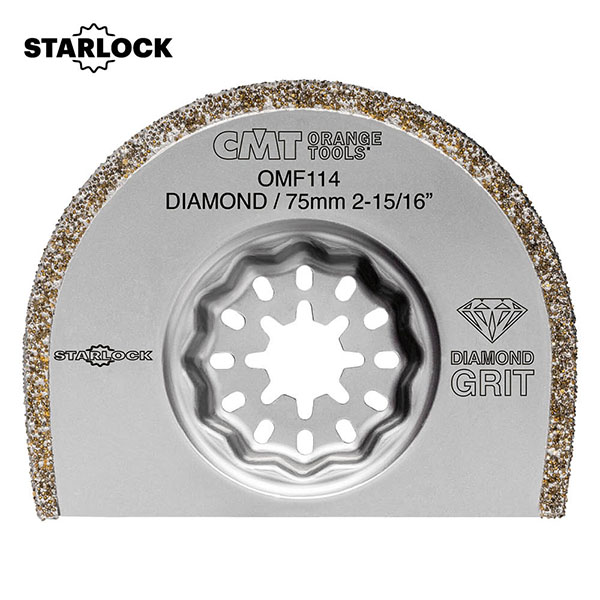 75 mm besonders langlebiges Riff-Radialsägeblatt aus Diamant