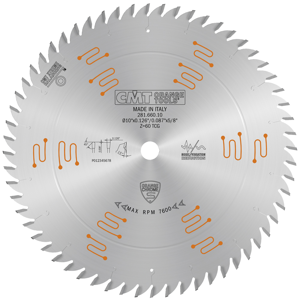 Lames circulaires industrielles silencieuses en chrome avec dents trapézoïdales