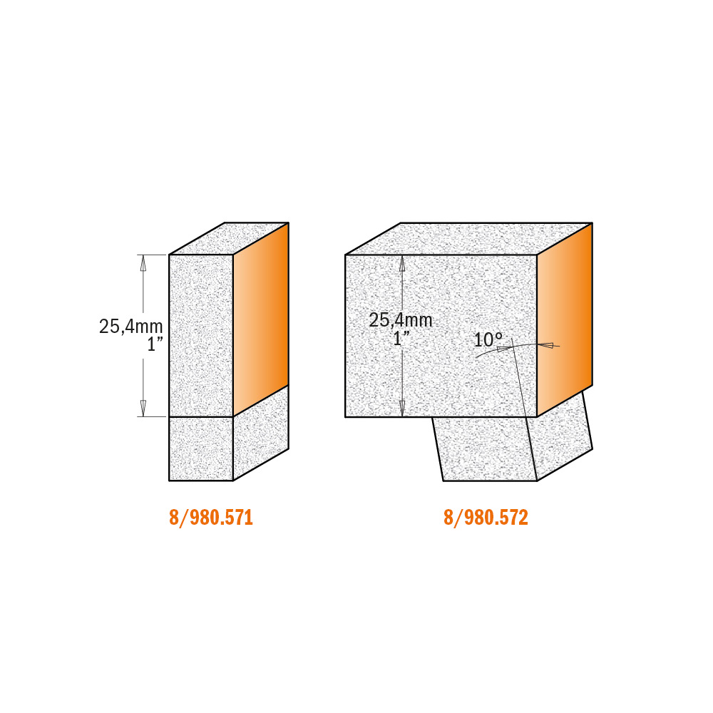 Frese con cuscinetto per rifilare materiali compositi