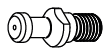 Retaining stud for ISO30 chucks