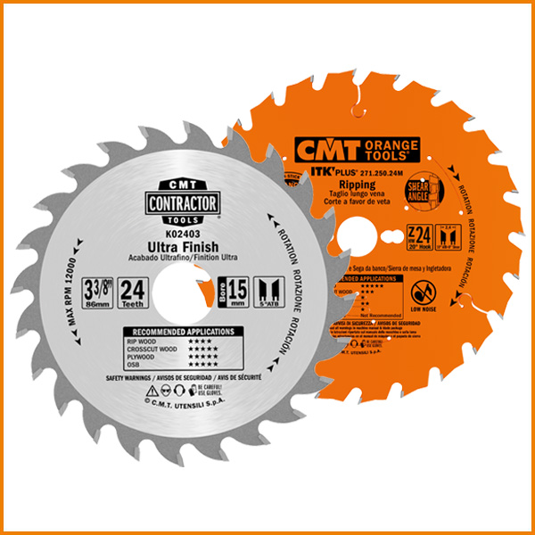 Sierras circulares CMT Contractor Tools® - ITK Plus®