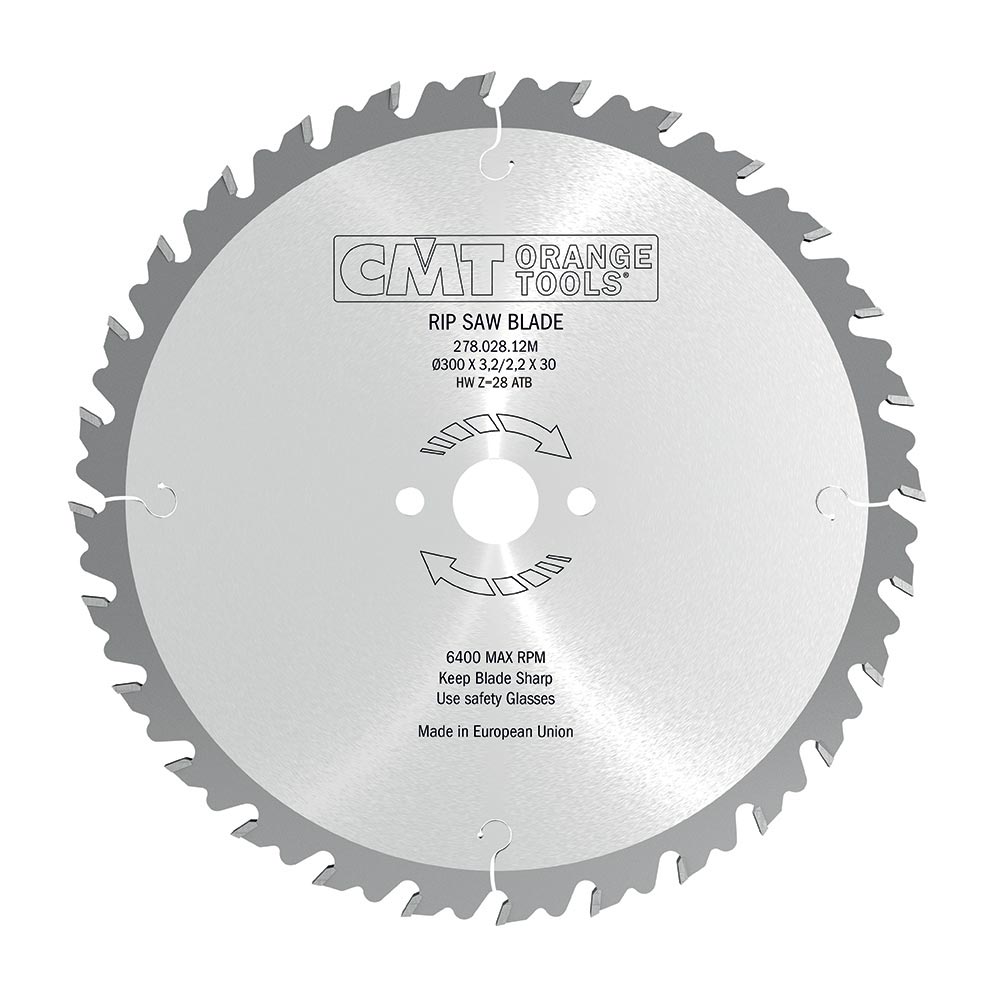 Industrial multi-rip anti-kickback circular saw blades