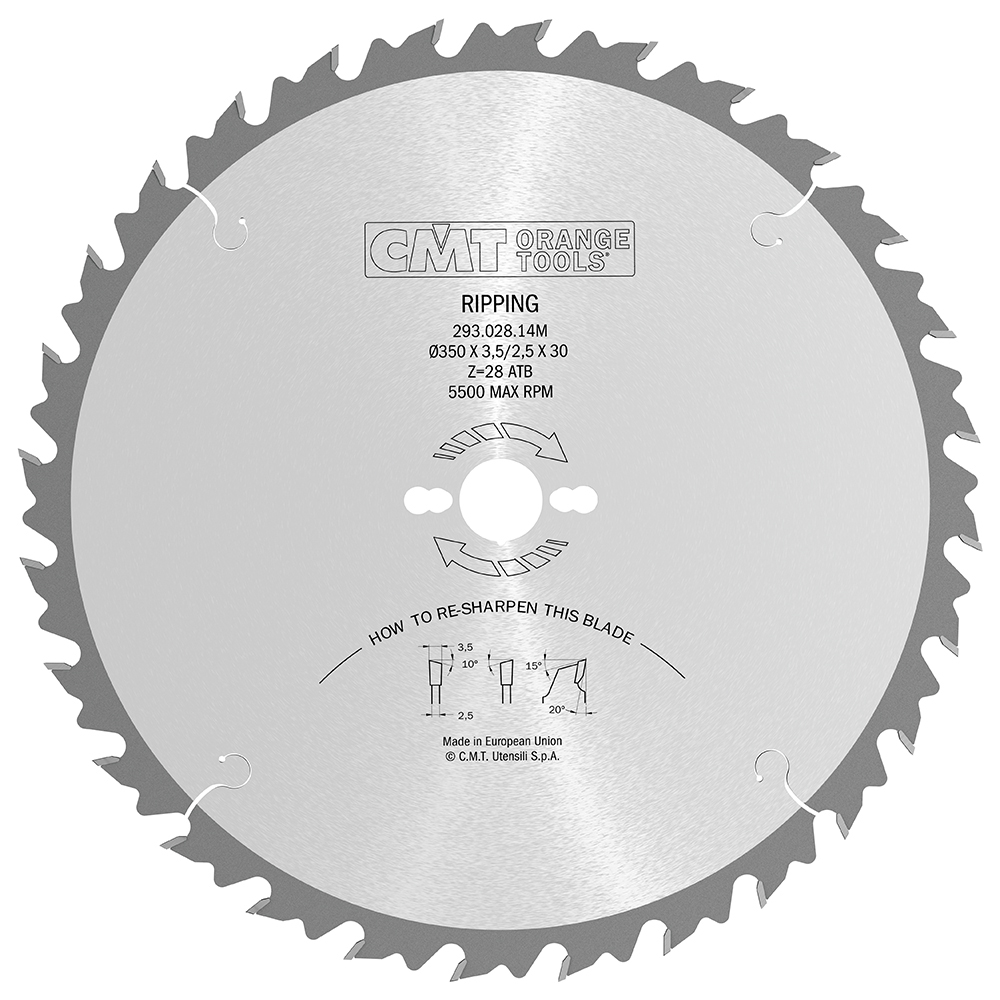 Lames circulaires avec limiteur pour coupes en longueur