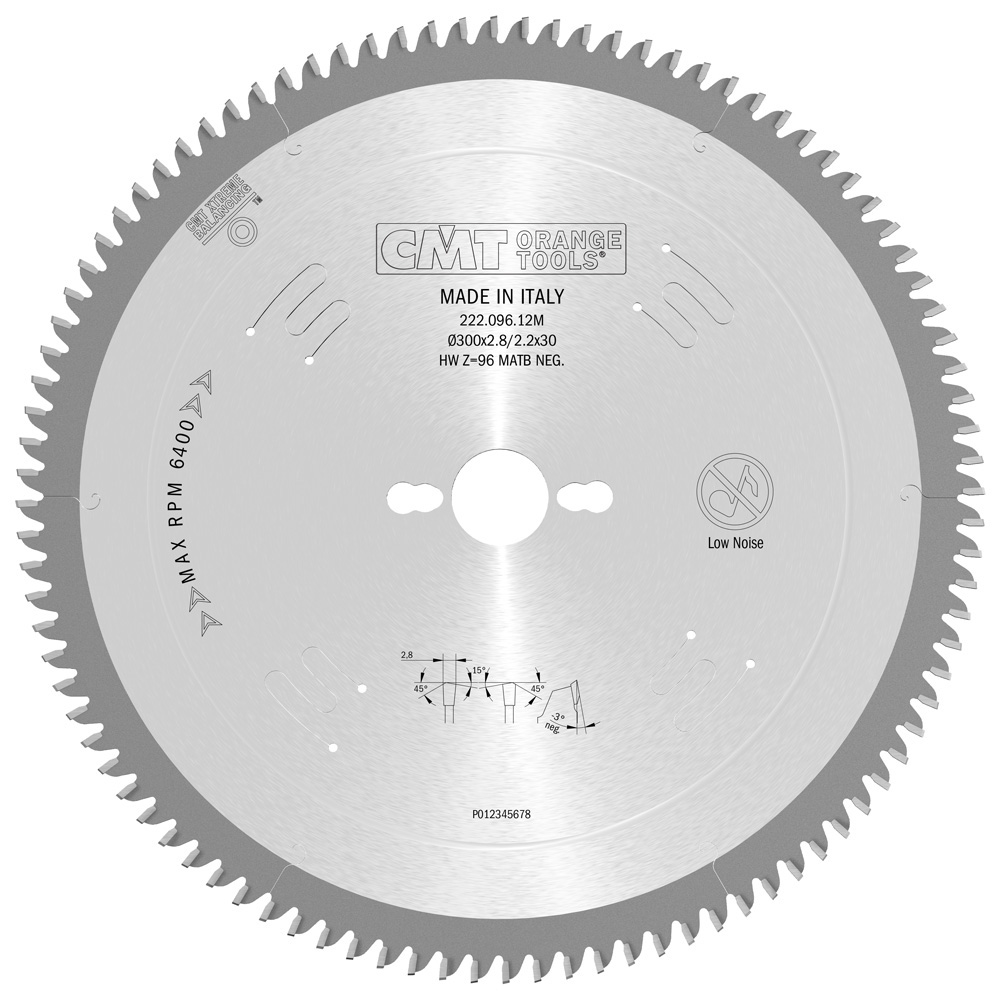 Sierras circulares para metacrilato y plástico, linea industrial