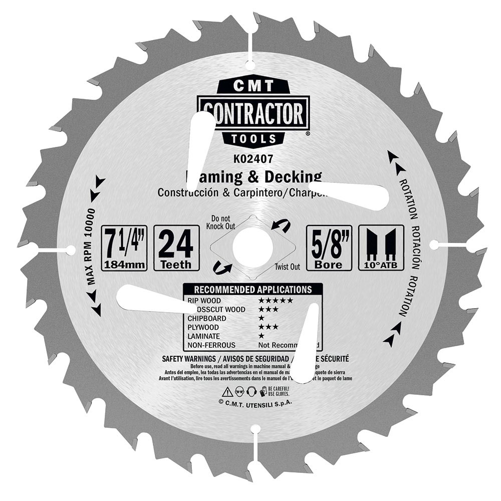 ITK Contractor framing/decking circular saw blades