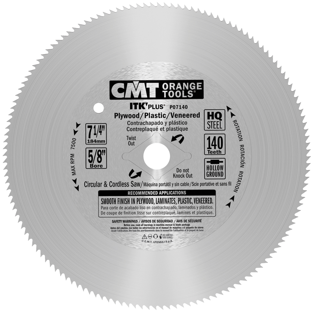 ITK PLUS® plywood finish saw blades