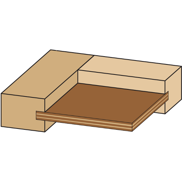 Adjustable tongue &amp; groove bit sets for mission style cabinet doors