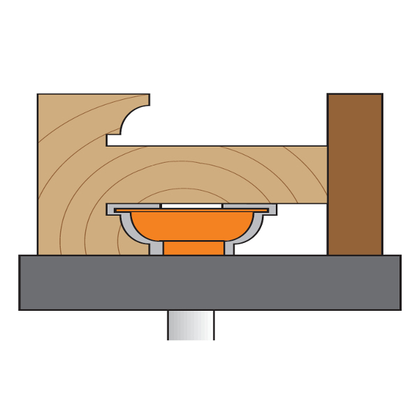 3-teilige Türenfräsersets