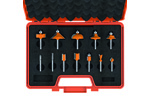 12 piece router bit set with  case