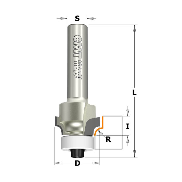 DP Corner Roundover Router Bits for composites and laminates