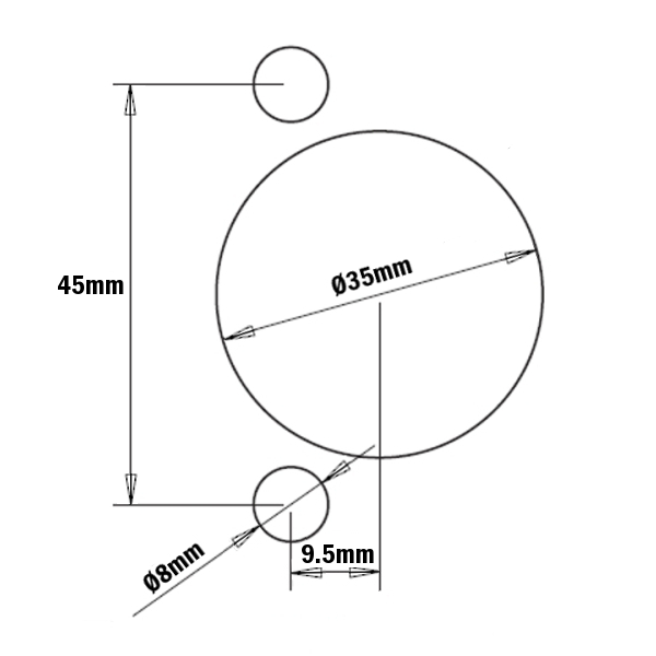 BLUM, SALICE, HÄFELE and HETTICH hinge boring head