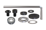 990.4 - Shield, spacer ring, key and screw kit