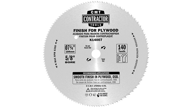 Sierras circulaires ITK Contractor para contrachapado