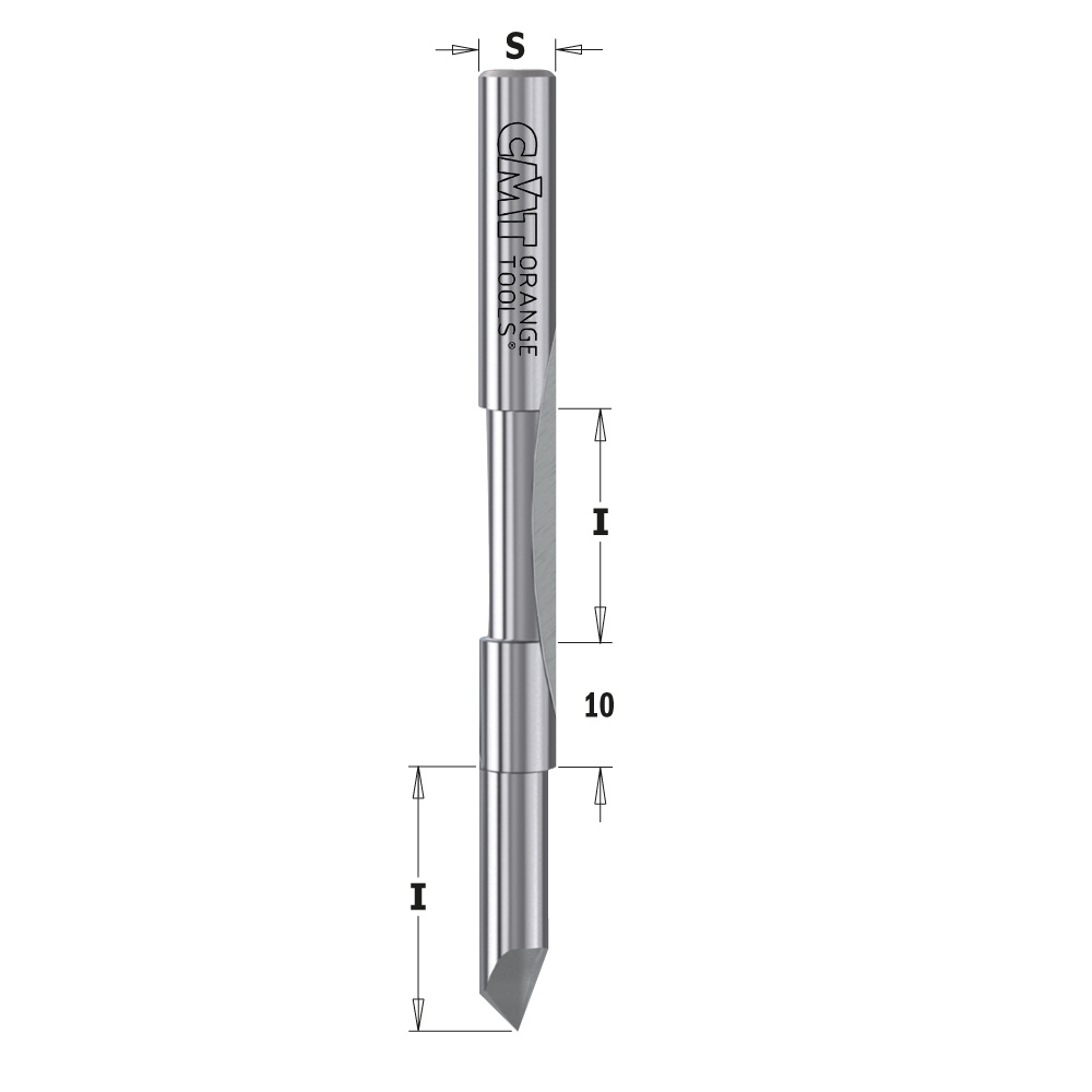 Double panel pilot router bit with guide