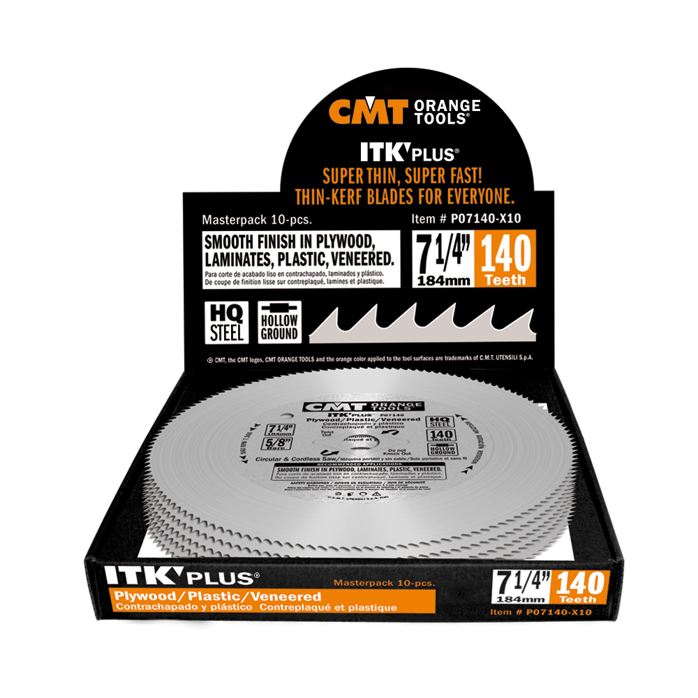 ITK PLUS® plywood finish saw blades